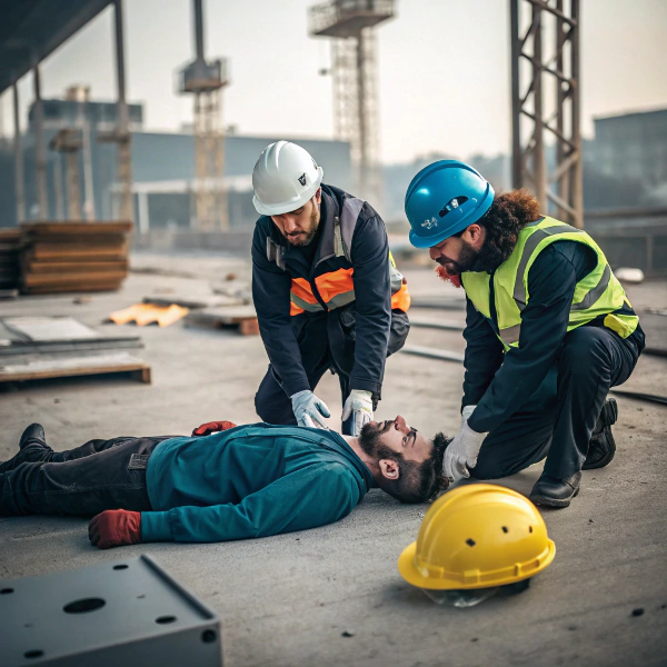 injured on a construction site in Fleetwood